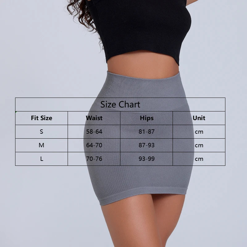 High Waist Knit Mini Skirt