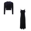Sleeveless Cardigan & Maxi Robe Set