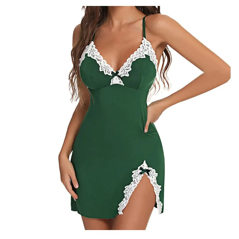 Satin V-Neck Nightgown