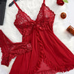 Sheer Lace Lingerie & Panty Set