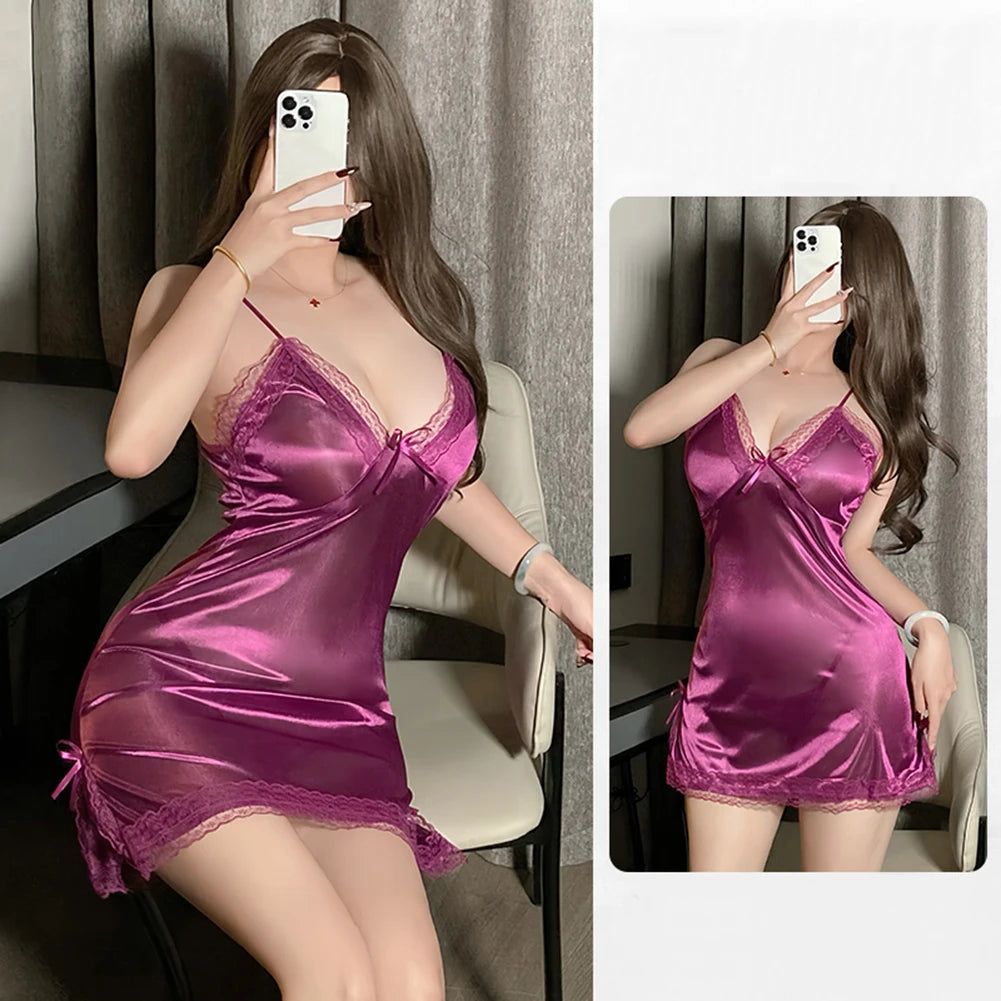 Satin Suspender Nightdress