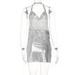 Sequin Halter Party Mini Dress II