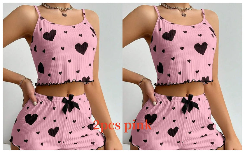 Printed Tank Pajama Set