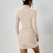 Turtleneck Knit Bodycon Dress