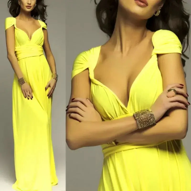 Convertible Strappy Maxi Dress