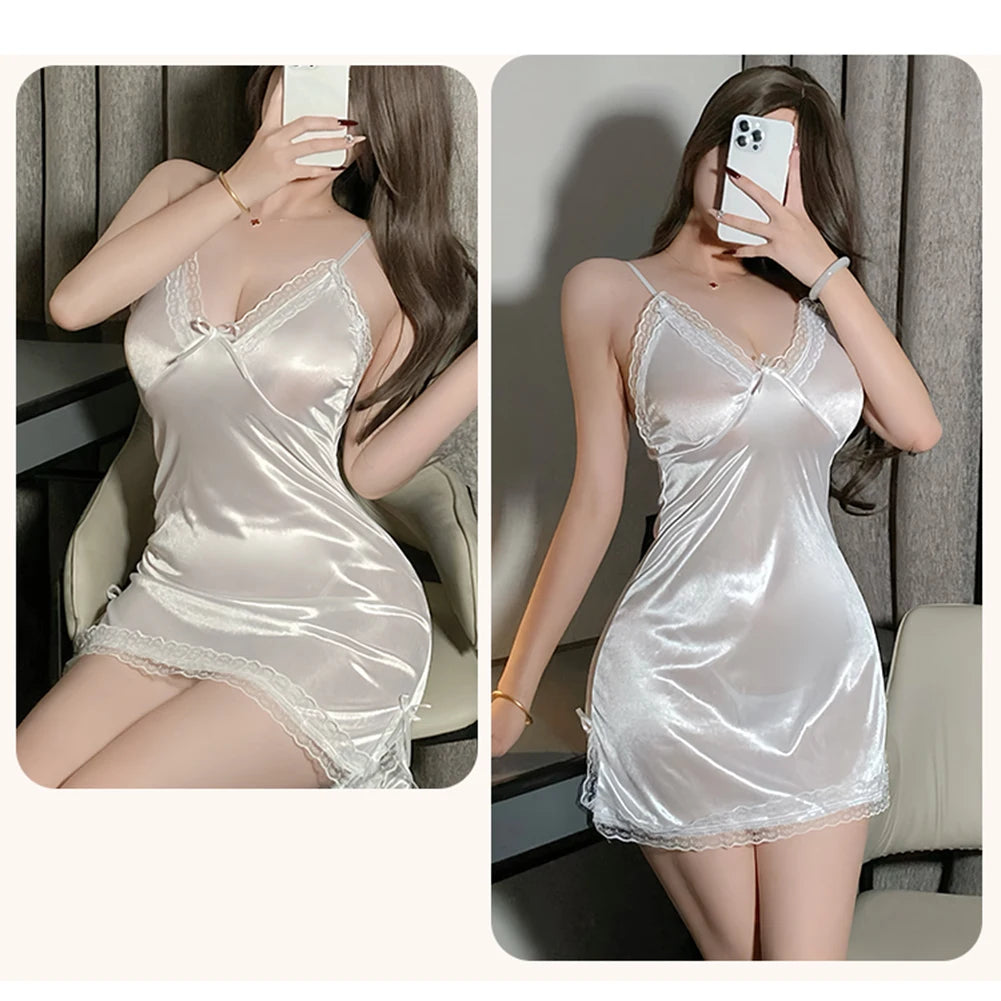 Satin Suspender Nightdress