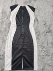 Colorblock Sleeveless Mini Dress