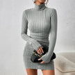 Turtleneck Knit Bodycon Dress