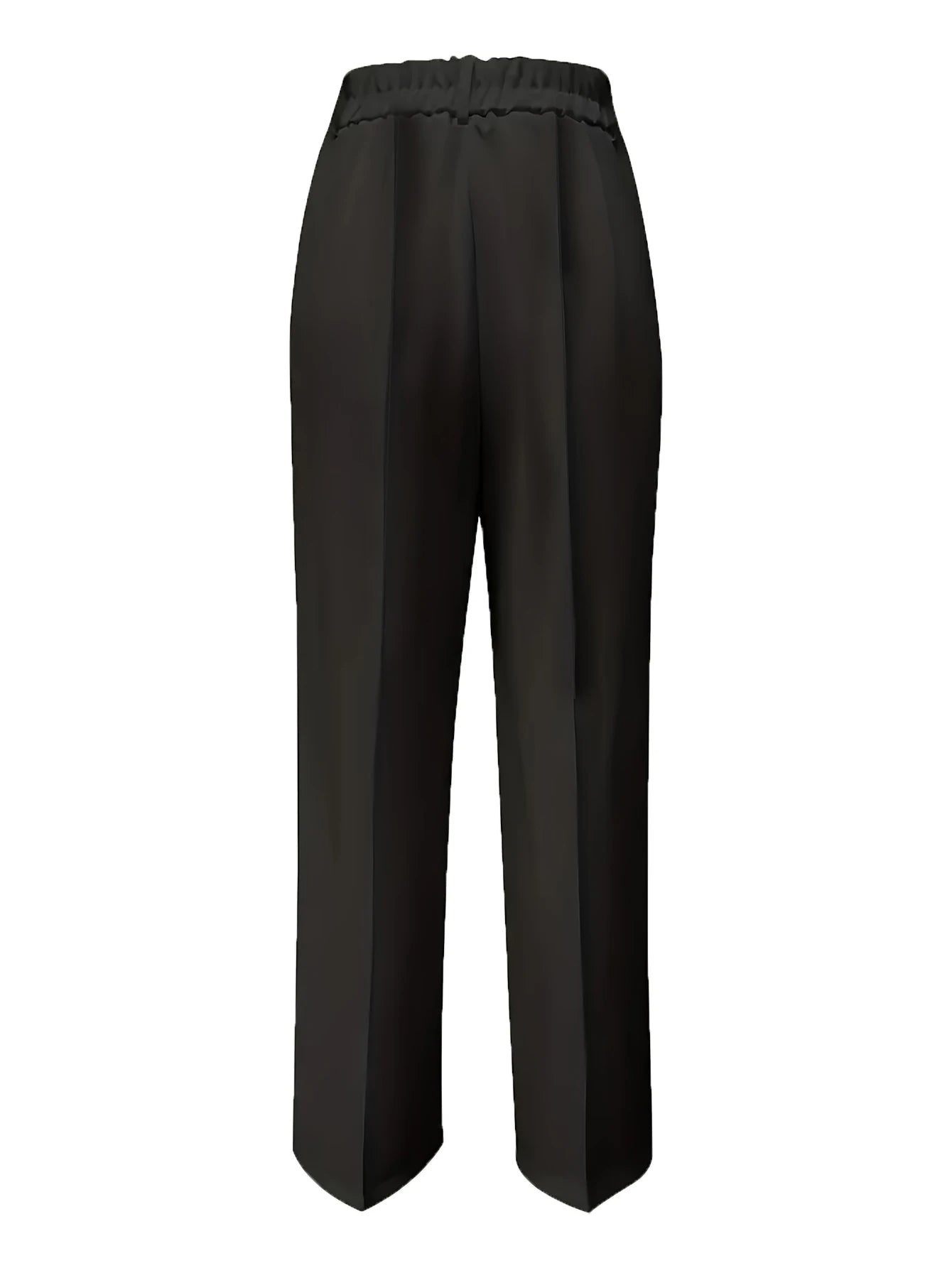 High Waist Draped Wide-Leg Trousers