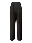 High Waist Draped Wide-Leg Trousers