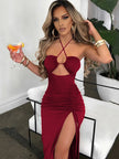 Backless Midi Bodycon Dress