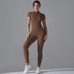 Quick-Dry Naked-Feel Zipper Yoga Jumpsuit