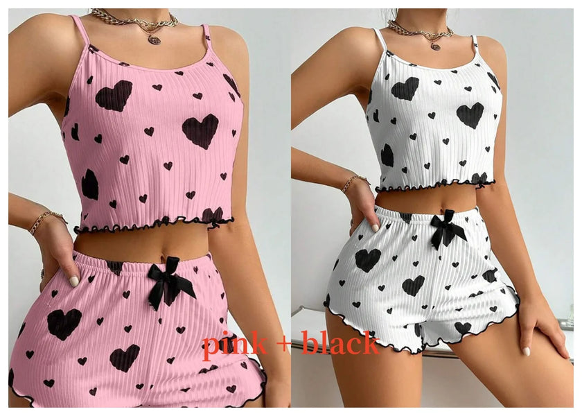 Printed Tank Pajama Set
