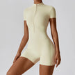 Push-Up Zipper Yoga Bodysuit Dance & Gym Jumpsuit