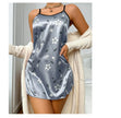 Luxurious Satin Floral Slip Nightdress