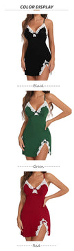 Satin V-Neck Nightgown