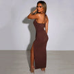Backless Midi Bodycon Dress