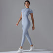 Quick-Dry Naked-Feel Zipper Yoga Jumpsuit