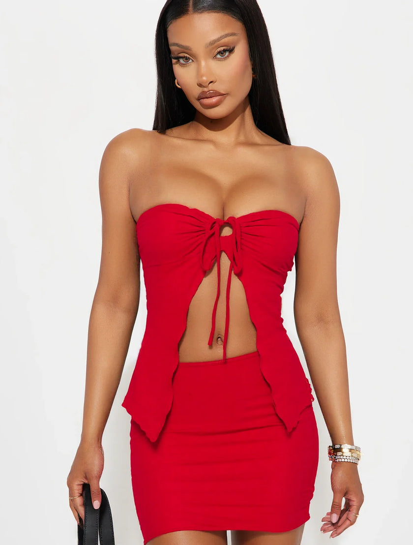 Tube Top & Bodycon Skirt Set