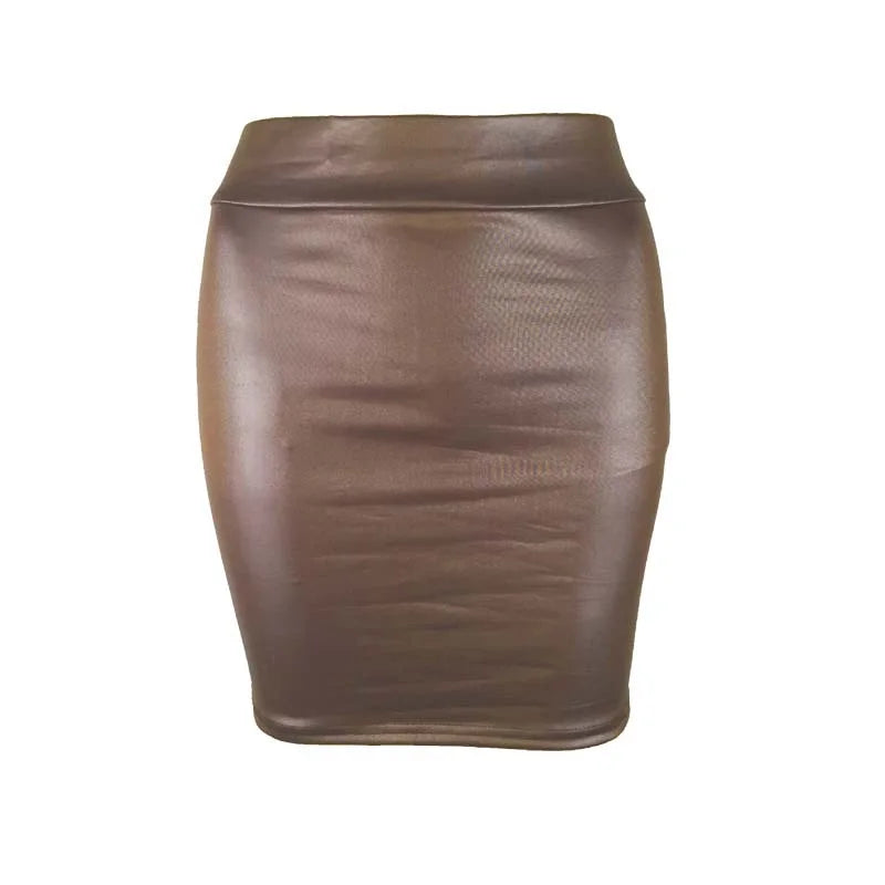 High Waist Pencil Mini Skirt