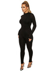 Long Sleeve Bodycon Sport Fitness Jumpsuit Romper