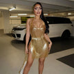 Sequin Halter Party Mini Dress II