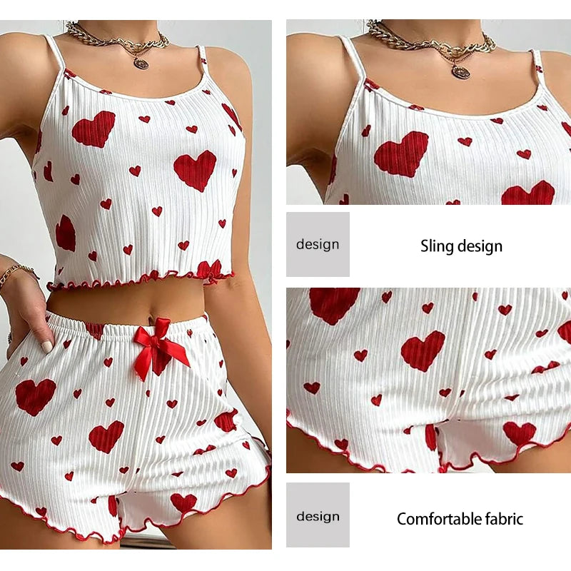 Printed Tank Pajama Set