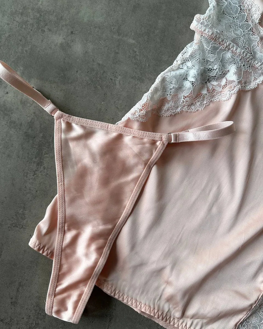 Satin Lace Slip Night Dress
