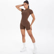 Backless Hollow-Out Push-Up Zipper Yoga Jumpsuit