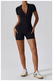 Push-Up Zipper Yoga Bodysuit Dance & Gym Jumpsuit
