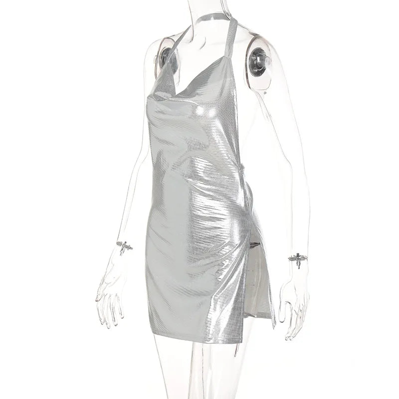 Sequin Halter Party Mini Dress II