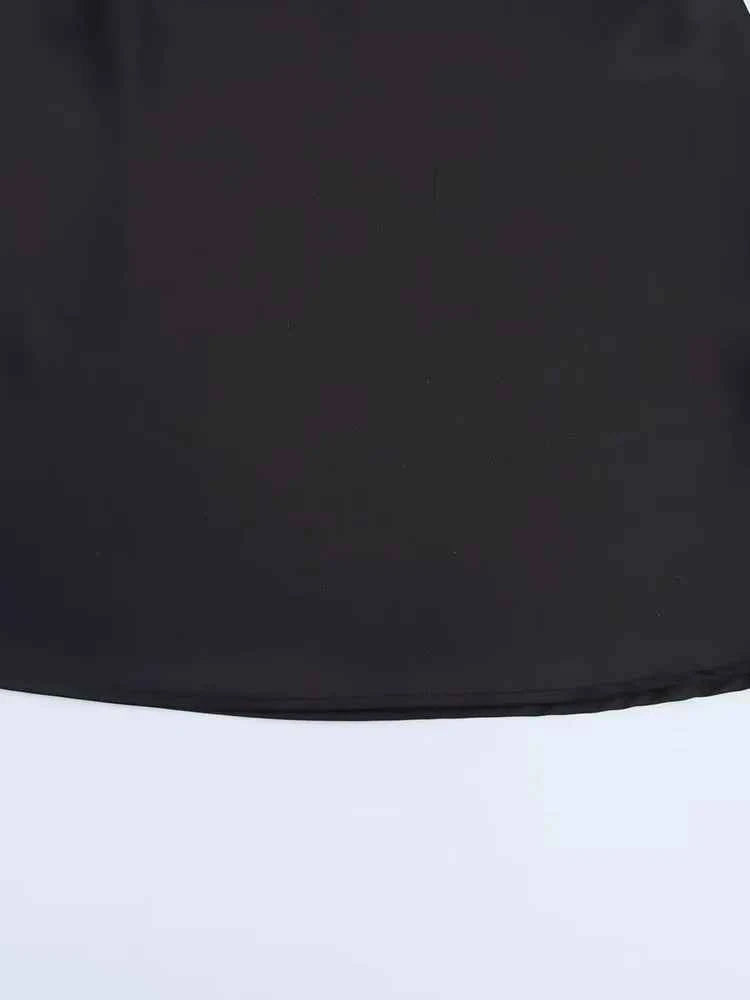 Satin Backless Halter Mini Dress