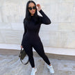 Long Sleeve Bodycon Sport Fitness Jumpsuit Romper
