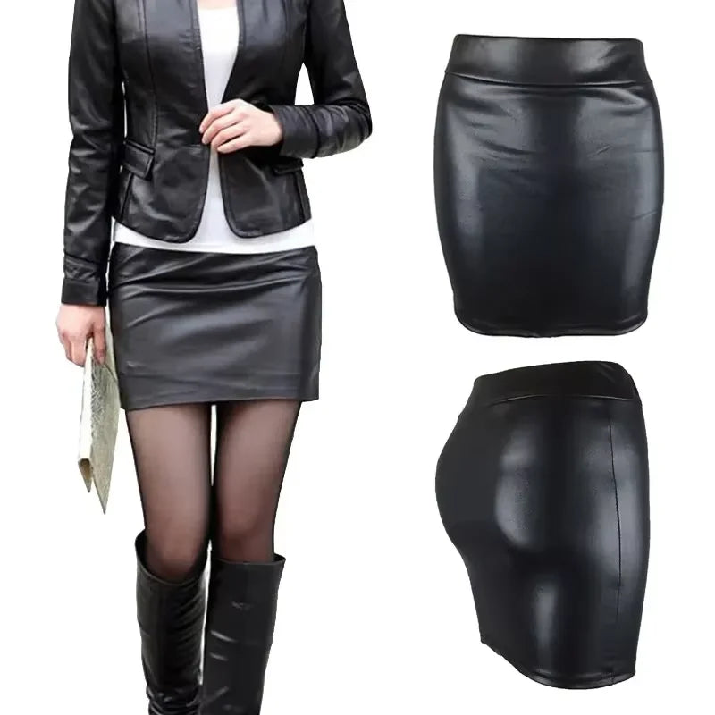 High Waist Pencil Mini Skirt