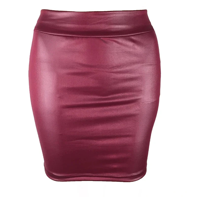 High Waist Pencil Mini Skirt