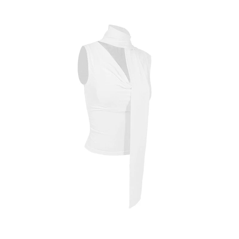 Knitted V-Neck Sleeveless Tank Top