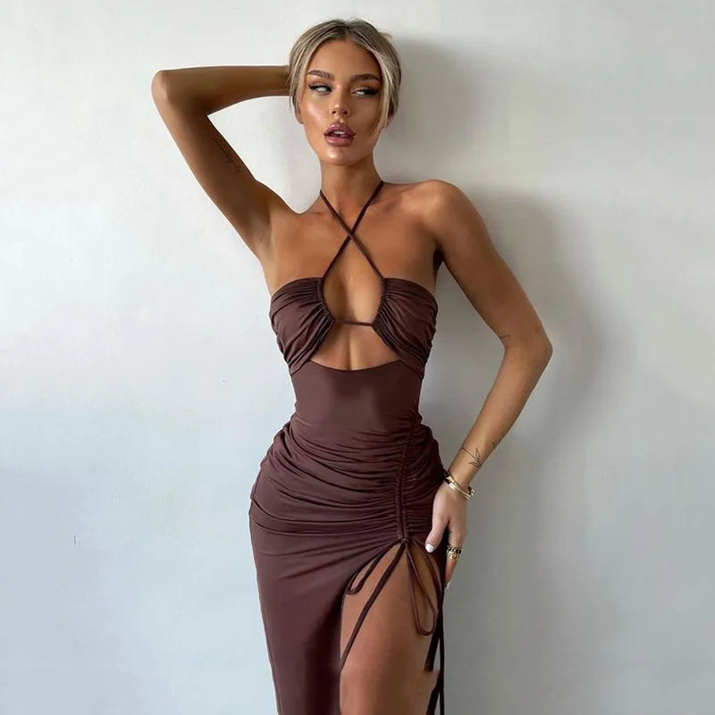 Backless Midi Bodycon Dress II