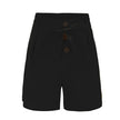 Y2K High Waist Button Front Tie Shorts