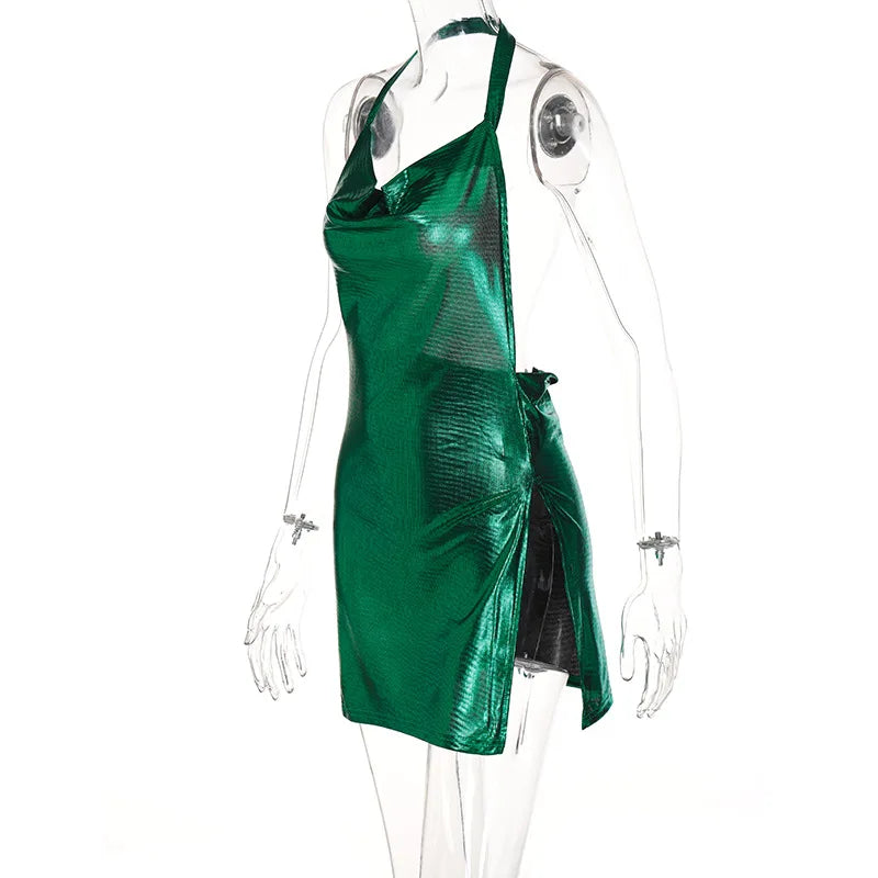 Sequin Halter Party Mini Dress II
