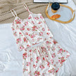 Ice Silk Print Pajama Set