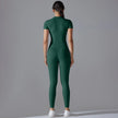 Quick-Dry Naked-Feel Zipper Yoga Jumpsuit