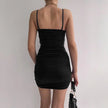 Spaghetti Strap Backless Bodycon Dress