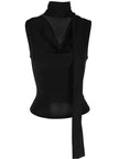 Solid Tank Summer New Women Sexy Sleeveless V-Neck Lady Top Fashion Bandage Streetwear Casual Slim Tank Elegant Knitted Clothing