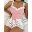 Lace V-Neck Cami Pajama Set
