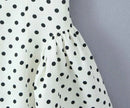 Retro Polka Dot Deep V Halter Mini Dress