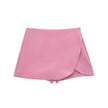 Asymmetric High Waist Mini Skort