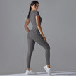 Quick-Dry Naked-Feel Zipper Yoga Jumpsuit