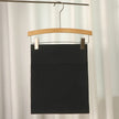 High Waist Knit Mini Skirt