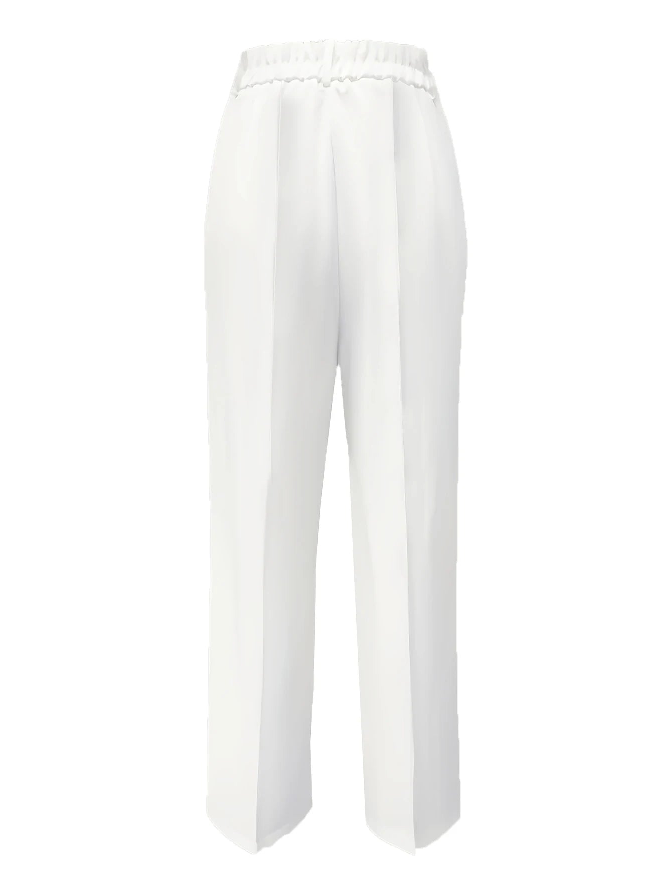 High Waist Draped Wide-Leg Trousers