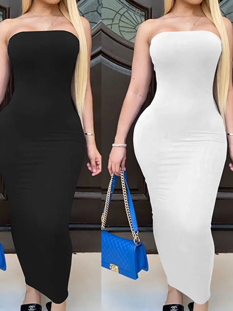 Solid Sleeveless Wrapped Beach Dress